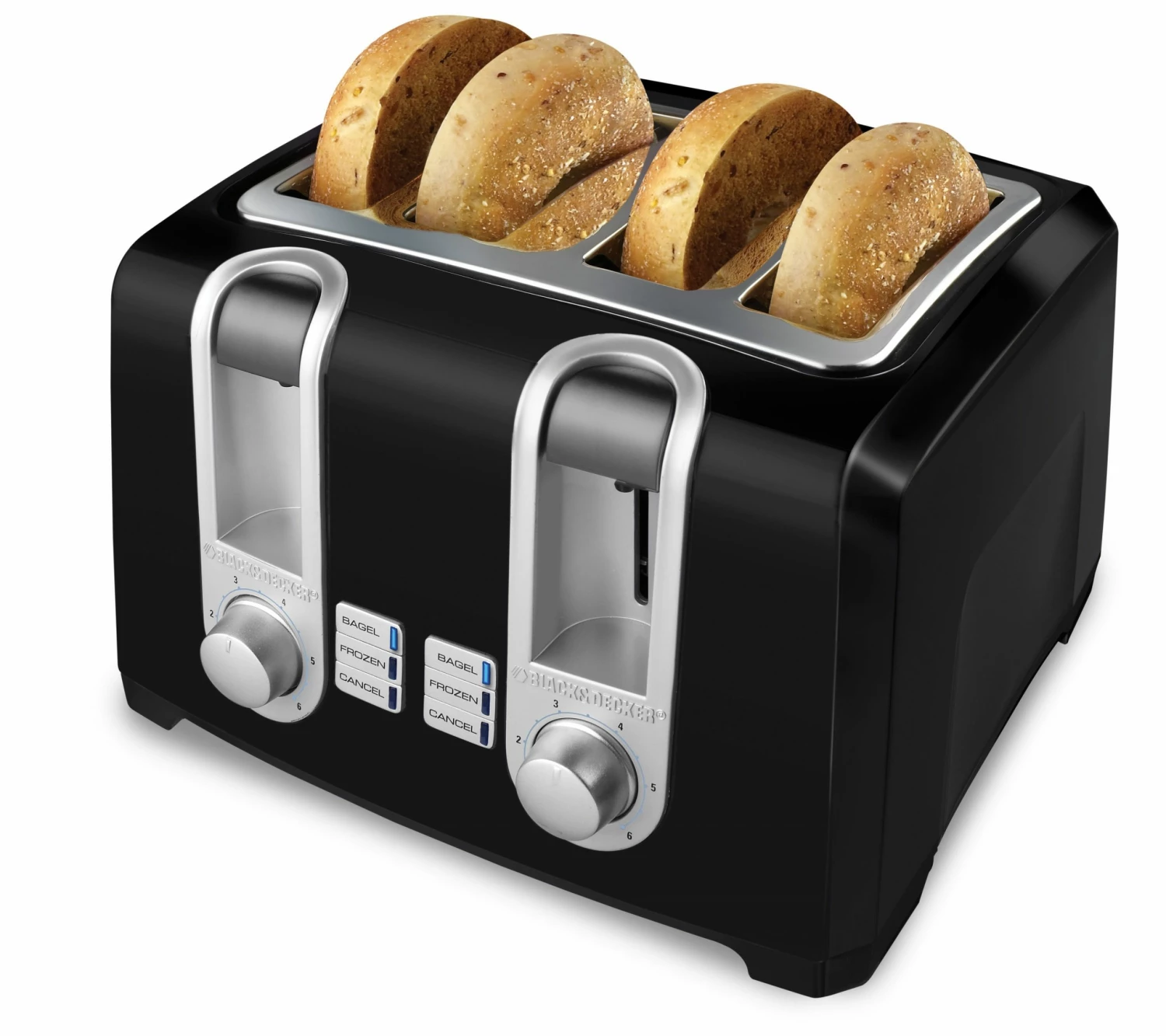 BLACK+DECKER Toasters & Toaster Ovens 4-Slice Black 1400-Watt Toaster 1 BLACK+DECKER Toasters & Toaster Ovens 4-Slice Black 1400-Watt Toaster