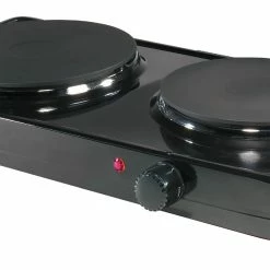Aroma Indoor Grills, Skillets & Waffle Makers 10.4-in 2 Elements Metal Electric Hot Plate