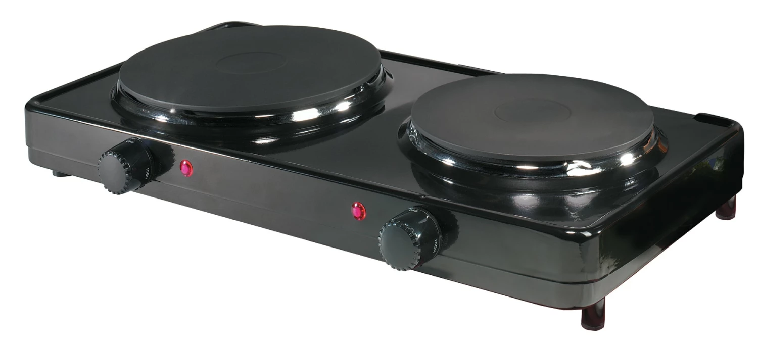 Aroma Indoor Grills, Skillets & Waffle Makers 10.4-in 2 Elements Metal Electric Hot Plate 1 Aroma Indoor Grills, Skillets & Waffle Makers 10.4-in 2 Elements Metal Electric Hot Plate