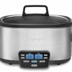 Cuisinart Cookers & Steamers 6-Quart Stainless Steel Oval Slow Cooker