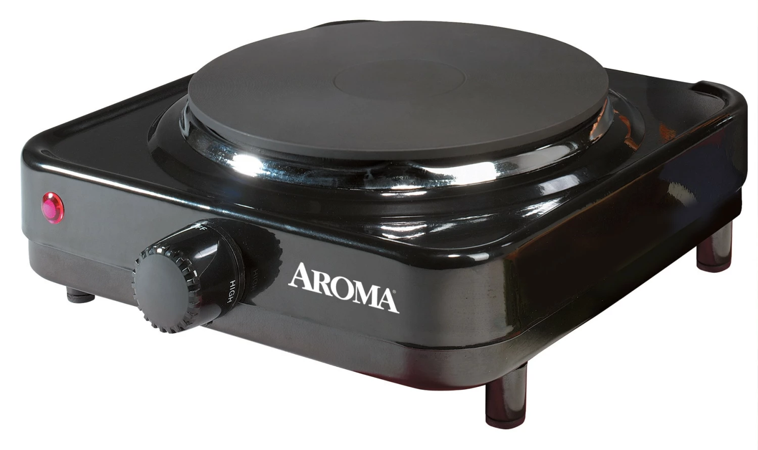 Aroma Indoor Grills, Skillets & Waffle Makers 8.7-in 1 Element Metal Electric Hot Plate 1 Aroma Indoor Grills, Skillets & Waffle Makers 8.7-in 1 Element Metal Electric Hot Plate