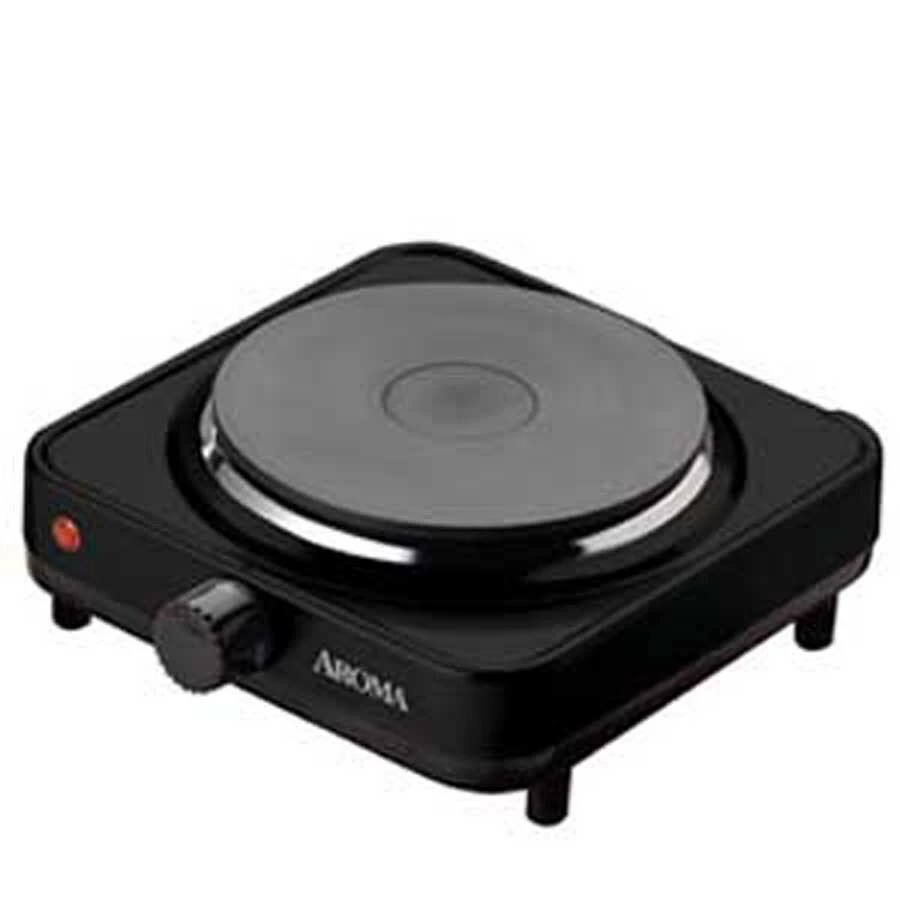 Aroma Indoor Grills, Skillets & Waffle Makers 8.7-in 1 Element Metal Electric Hot Plate 2 Aroma Indoor Grills, Skillets & Waffle Makers 8.7-in 1 Element Metal Electric Hot Plate - Image 2