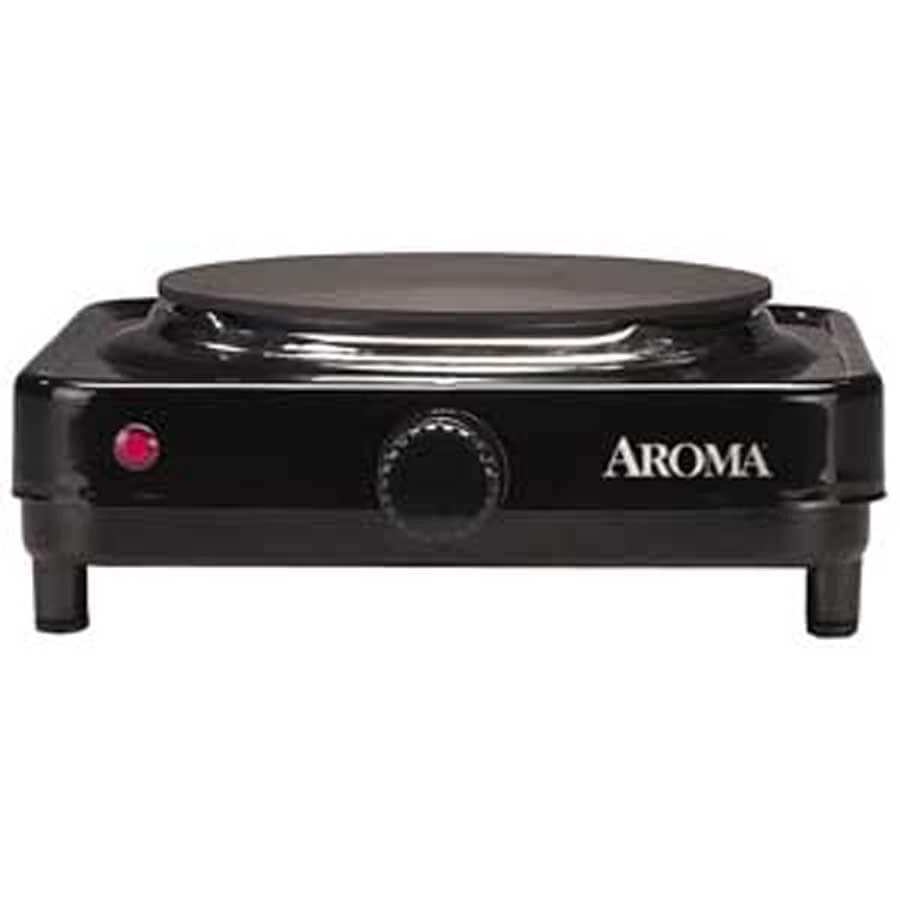 Aroma Indoor Grills, Skillets & Waffle Makers 8.7-in 1 Element Metal Electric Hot Plate 3 Aroma Indoor Grills, Skillets & Waffle Makers 8.7-in 1 Element Metal Electric Hot Plate - Image 3