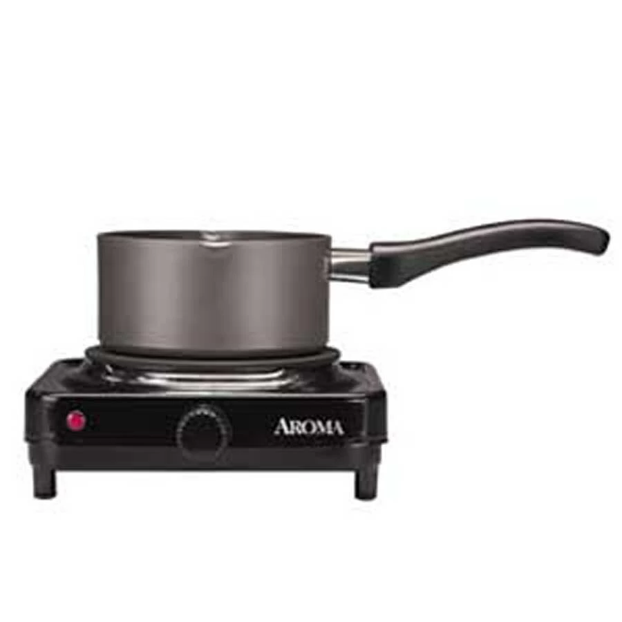 Aroma Indoor Grills, Skillets & Waffle Makers 8.7-in 1 Element Metal Electric Hot Plate 4 Aroma Indoor Grills, Skillets & Waffle Makers 8.7-in 1 Element Metal Electric Hot Plate - Image 4