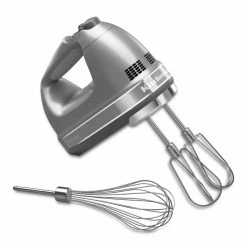 KitchenAid Mixers 36-in Cord 7-Speed Contour Silver Hand Mixer -Aroma Shop 03652474