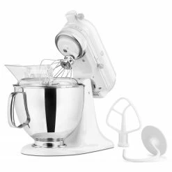 KitchenAid Mixers 5-Quart 10-Speed White Residential Stand Mixer -Aroma Shop 05016304