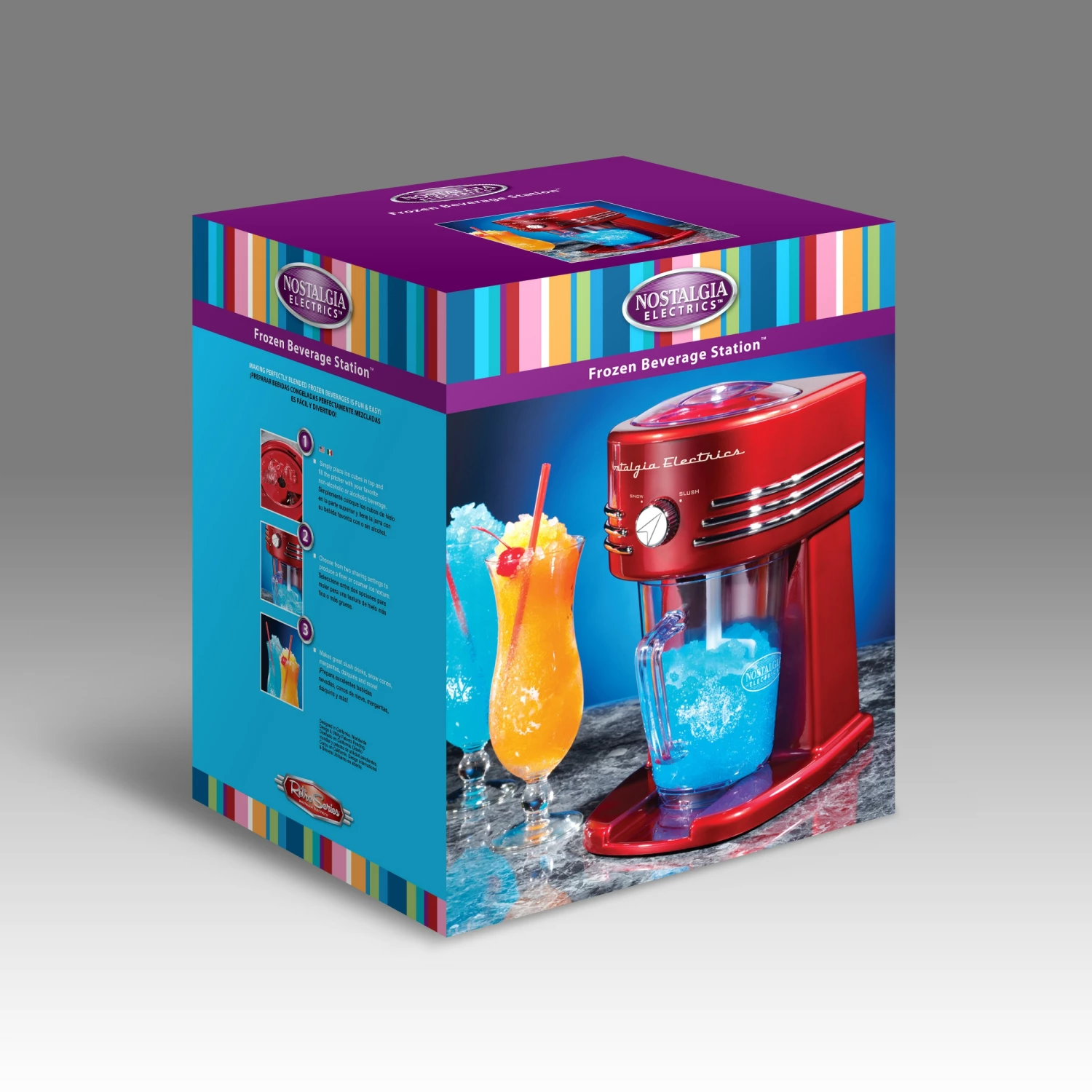 Nostalgia Specialty Appliances 40-oz Red Slush Drink Machine 3 Nostalgia Specialty Appliances 40-oz Red Slush Drink Machine - Image 3