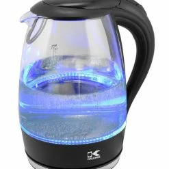 Kalorik Espresso, Tea & Coffee Machines Black 7-Cup Cordless Digital Electric Kettle
