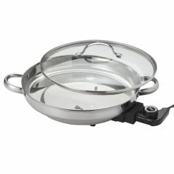 Aroma Indoor Grills, Skillets & Waffle Makers 11.8-in L x 11.8-in W 1500-Watt Electric Skillet
