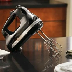 KitchenAid Mixers 60-in Cord 5-Speed Black Hand Mixer -Aroma Shop 09993486