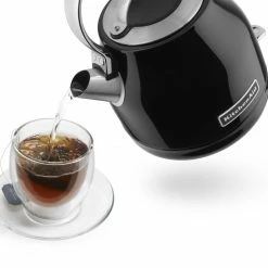 KitchenAid Espresso, Tea & Coffee Machines Onyx Black 5-Cup Corded Manual Electric Kettle 5 KitchenAid Espresso, Tea & Coffee Machines Onyx Black 5-Cup Corded Manual Electric Kettle -Aroma Shop 10196693