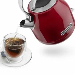 KitchenAid Espresso, Tea & Coffee Machines Empire Red 5-Cup Corded Manual Electric Kettle -Aroma Shop 10196986