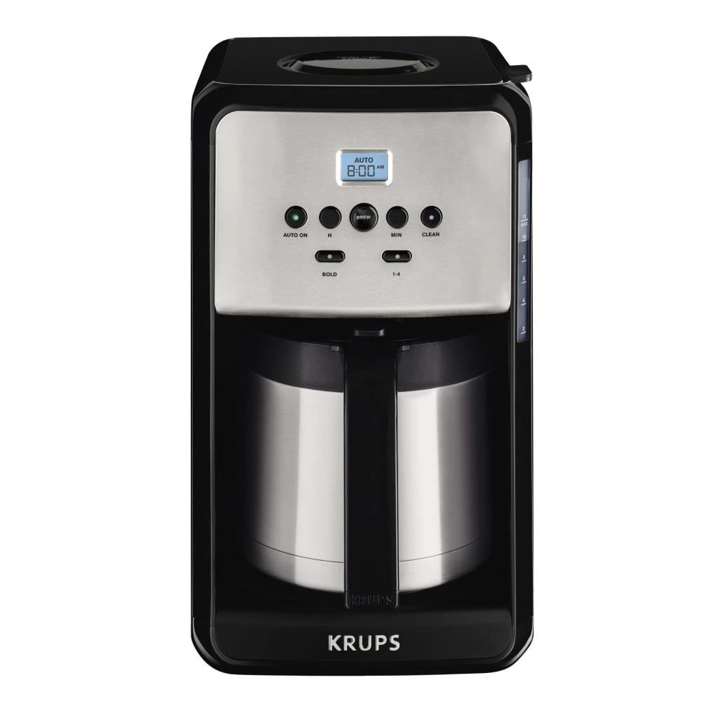 Krups Espresso, Tea & Coffee Machines 12-Cup Black/Stainless Residential Drip Coffee Maker 1 Krups Espresso, Tea & Coffee Machines 12-Cup Black/Stainless Residential Drip Coffee Maker