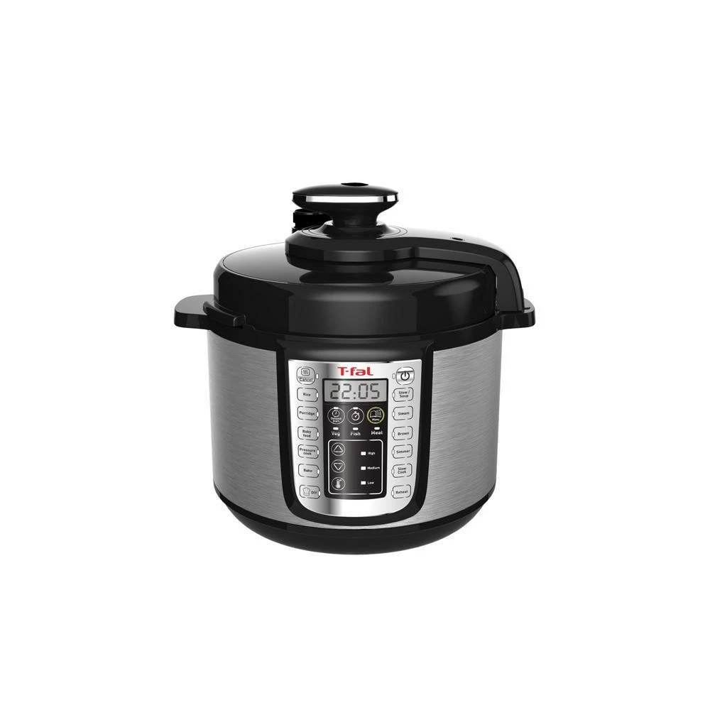 T-FAL Cookers & Steamers 6-Quart Programmable Electric Pressure Cooker 1 T-FAL Cookers & Steamers 6-Quart Programmable Electric Pressure Cooker
