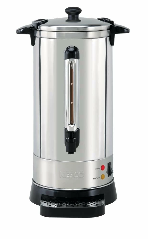 Nesco Espresso, Tea & Coffee Machines 50-Cup Stainless Steel Residential Coffee Urn 1 Nesco Espresso, Tea & Coffee Machines 50-Cup Stainless Steel Residential Coffee Urn