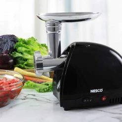 Nesco Food Processors & Grinders 1-Speed Black Residential Electric Meat Grinder -Aroma Shop 11880273