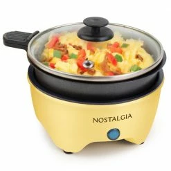 Nostalgia Indoor Grills, Skillets & Waffle Makers 5-in L x 5-in W 260-Watt Non-Stick Electric Skillet