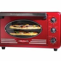 Nostalgia Toasters & Toaster Ovens 12-Slice Red Convection Toaster Oven (1500-Watt)