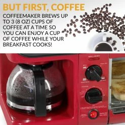 Nostalgia Toasters & Toaster Ovens 4-Slice Red Toaster Oven (1500-Watt) 8 Nostalgia Toasters & Toaster Ovens 4-Slice Red Toaster Oven (1500-Watt) -Aroma Shop 15792489