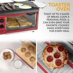 Nostalgia Toasters & Toaster Ovens 4-Slice Red Toaster Oven (1500-Watt) 10 Nostalgia Toasters & Toaster Ovens 4-Slice Red Toaster Oven (1500-Watt) -Aroma Shop 15792491