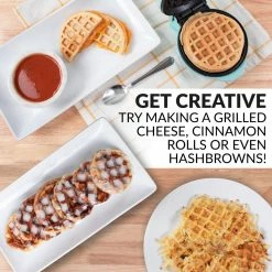 Nostalgia Indoor Grills, Skillets & Waffle Makers Round Mini Waffle Maker -Aroma Shop 15792637