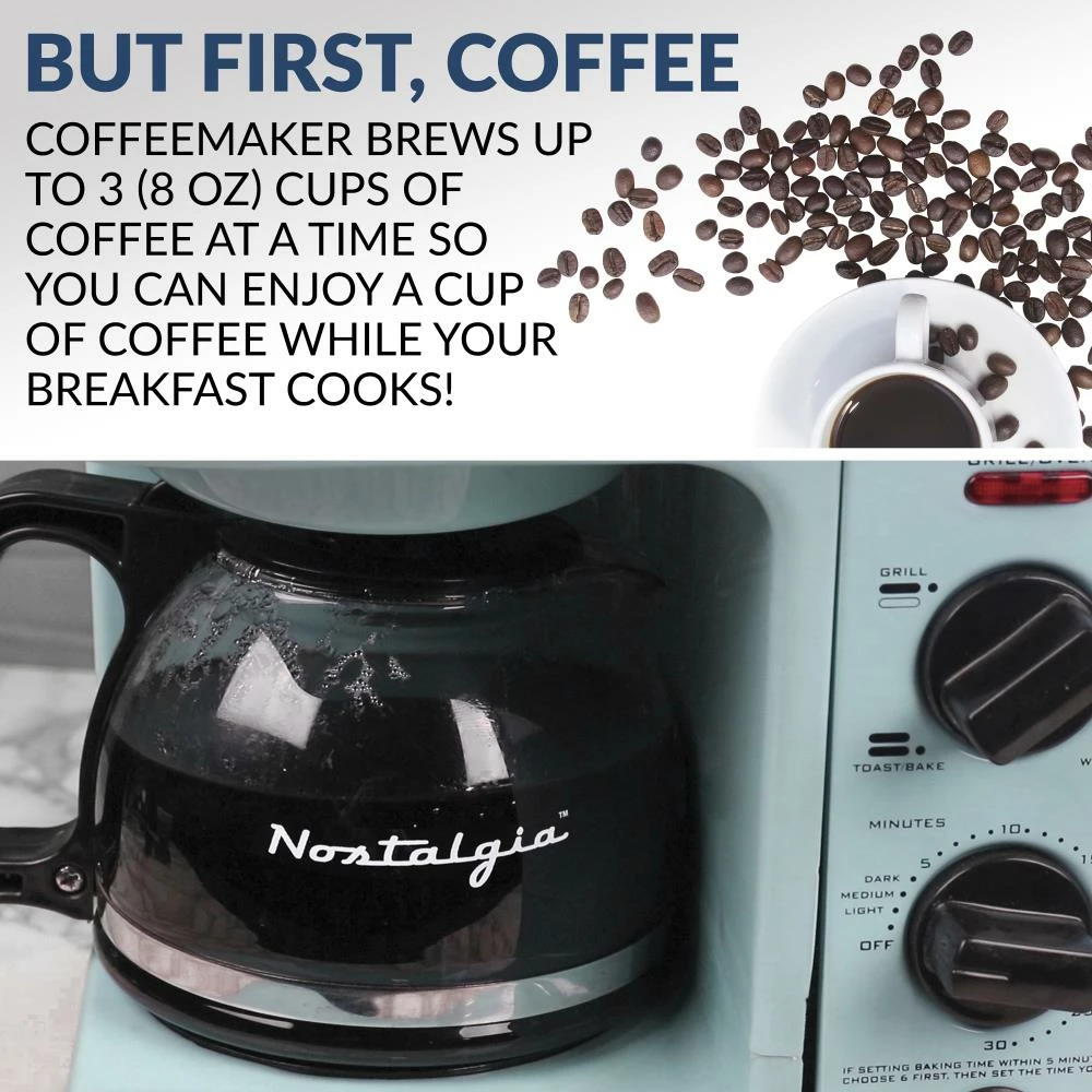 Nostalgia Toasters & Toaster Ovens 4-Slice Blue Toaster Oven (1500-Watt) 3 Nostalgia Toasters & Toaster Ovens 4-Slice Blue Toaster Oven (1500-Watt) - Image 3