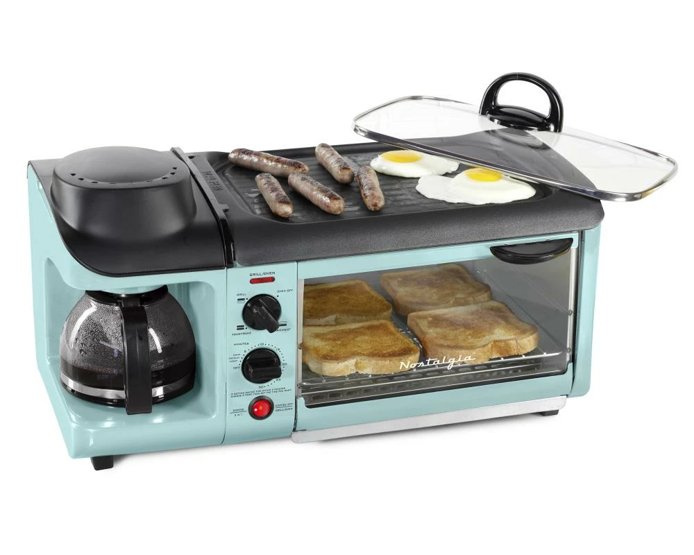 Nostalgia Toasters & Toaster Ovens 4-Slice Blue Toaster Oven (1500-Watt) 1 Nostalgia Toasters & Toaster Ovens 4-Slice Blue Toaster Oven (1500-Watt)