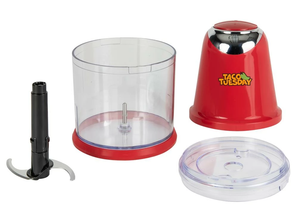 Taco Tuesday Food Processors & Grinders 2-Cup 1400-Watt Red 1-Blade Mini Food Chopper 3 Taco Tuesday Food Processors & Grinders 2-Cup 1400-Watt Red 1-Blade Mini Food Chopper - Image 3