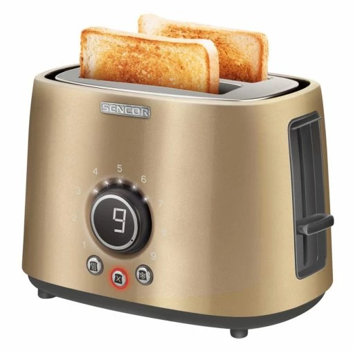 Sencor Toasters & Toaster Ovens 2-Slice Gold 800-Watt Toaster