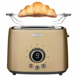 Sencor Toasters & Toaster Ovens 2-Slice Gold 800-Watt Toaster -Aroma Shop 16176573