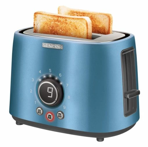 Sencor Toasters & Toaster Ovens 2-Slice Blue 800-Watt Toaster