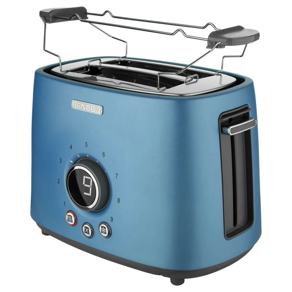 Sencor Toasters & Toaster Ovens 2-Slice Blue 800-Watt Toaster 6 Sencor Toasters & Toaster Ovens 2-Slice Blue 800-Watt Toaster - Image 6