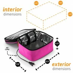 HOTLOGIC Cookers & Steamers 1.5-Quart Pink Rectangle Slow Cooker -Aroma Shop 17080569