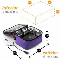 HOTLOGIC Cookers & Steamers 1.5-Quart Purple Rectangle Slow Cooker -Aroma Shop 17080579