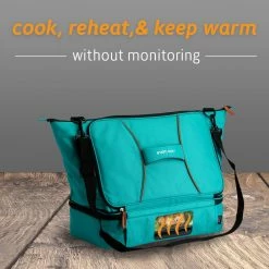 HOTLOGIC Cookers & Steamers 3-Quart Teal Rectangle Slow Cooker -Aroma Shop 17080611
