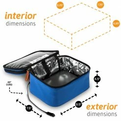 HOTLOGIC Cookers & Steamers 1.5-Quart Blue Rectangle Slow Cooker -Aroma Shop 17080806