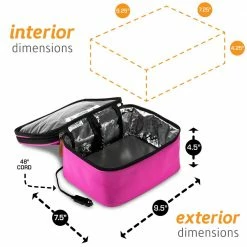 HOTLOGIC Cookers & Steamers 1.5-Quart Pink Rectangle Slow Cooker -Aroma Shop 17080825