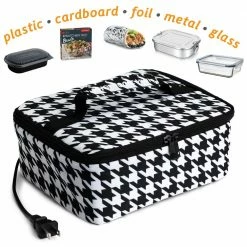HOTLOGIC Cookers & Steamers 1.5-Quart Houndstooth Rectangle Slow Cooker -Aroma Shop 17080855