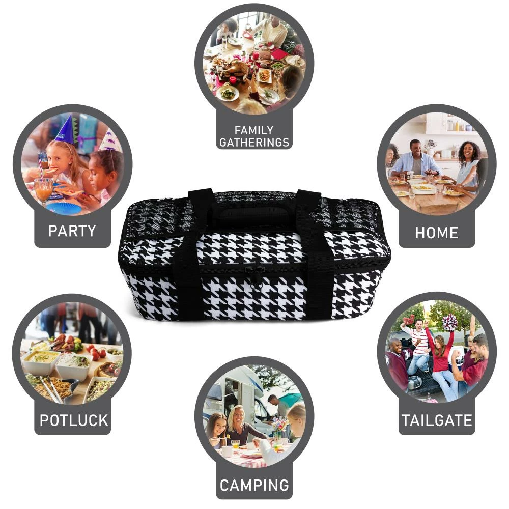 HOTLOGIC Cookers & Steamers 3-Quart Houndstooth Rectangle Slow Cooker 2 HOTLOGIC Cookers & Steamers 3-Quart Houndstooth Rectangle Slow Cooker - Image 2