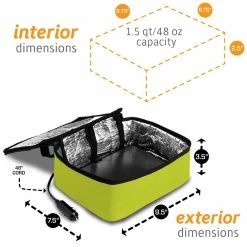 HOTLOGIC Cookers & Steamers 1.5-Quart Green Rectangle Slow Cooker -Aroma Shop 17080911