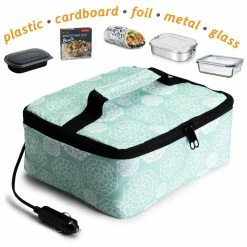 HOTLOGIC Cookers & Steamers 1.5-Quart Aqua Floral Rectangle Slow Cooker -Aroma Shop 17080934