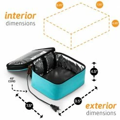 HOTLOGIC Cookers & Steamers 1.5-Quart Teal Rectangle Slow Cooker -Aroma Shop 17080961