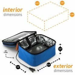 HOTLOGIC Cookers & Steamers 1.5-Quart Blue Rectangle Slow Cooker -Aroma Shop 17080975