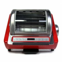 Ronco Cookers & Steamers EZ-Store Red Roaster Oven with Lid