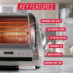 Ronco Cookers & Steamers EZ-Store Stainless Steel Roaster Oven with Lid -Aroma Shop 17213501