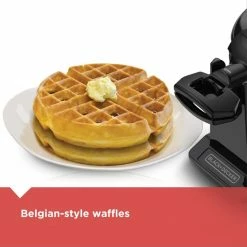 BLACK+DECKER Indoor Grills, Skillets & Waffle Makers Round Flippable Belgian Waffle Maker -Aroma Shop 18081943