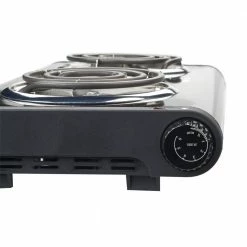 BLACK+DECKER Indoor Grills, Skillets & Waffle Makers 9.646-in 2 Elements Metal Electric Hot Plate -Aroma Shop 18082201
