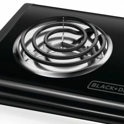 BLACK+DECKER Indoor Grills, Skillets & Waffle Makers 9.646-in 2 Elements Metal Electric Hot Plate -Aroma Shop 18082204