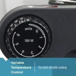 BLACK+DECKER Indoor Grills, Skillets & Waffle Makers 9.646-in 2 Elements Metal Electric Hot Plate -Aroma Shop 18082206