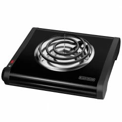 BLACK+DECKER Indoor Grills, Skillets & Waffle Makers 9.646-in 1 Element Metal Electric Hot Plate